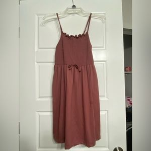 Girls Pink Dress with Bow Size 14/16